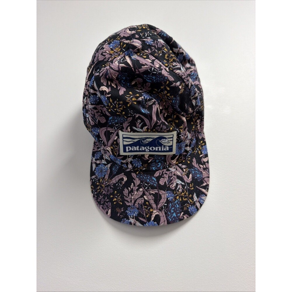 Patagonia Floral Pink & Purple Snap-back Hat Boardshort Funfarer *RARE*